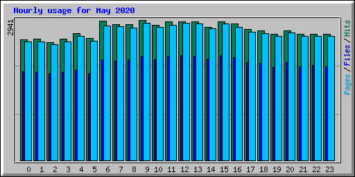 Hourly usage for May 2020