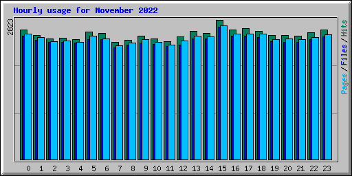 Hourly usage for November 2022