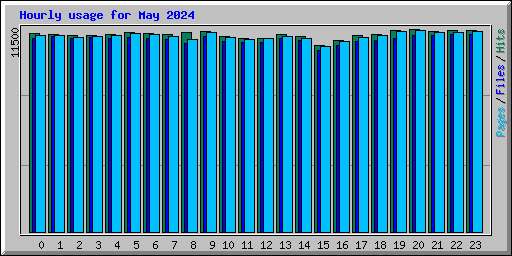 Hourly usage for May 2024